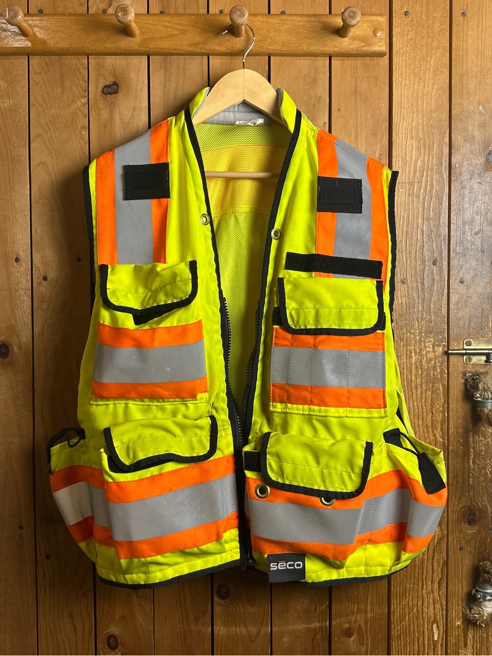 SECO High-Visibility Safety Vest for Field Work, Surveying, Engineering, etc.